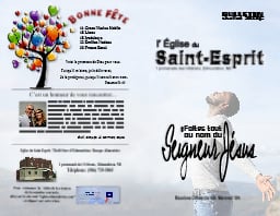 Eglise du Saint-Esprit Edmundston Bulletin Juillet 2025